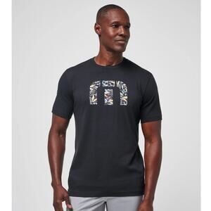 Travis Matthew Men's XL "Bring Your Own Board Tee" Black w/Floral Logo T-Shirt